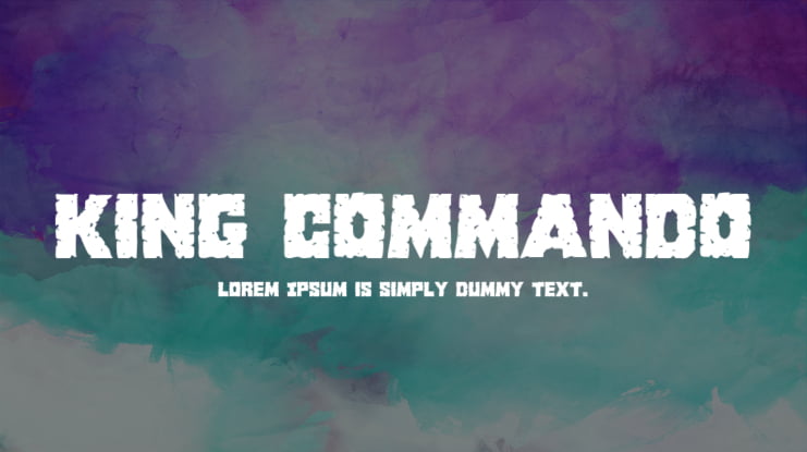King Commando Font Family