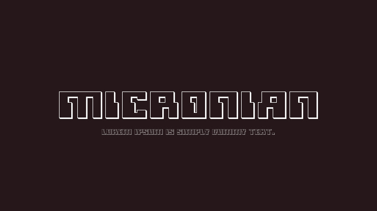 Micronian Font Family