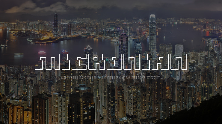 Micronian Font Family