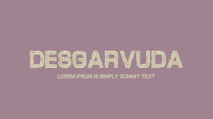 Desgarvuda Font
