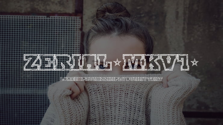 SERIAL-MKV1- Font