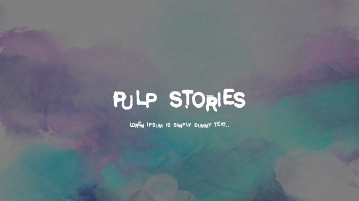 Pulp Stories Font Family
