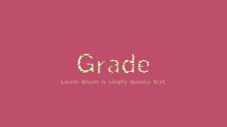 Grade Font