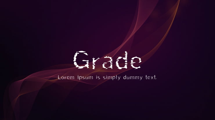 Grade Font
