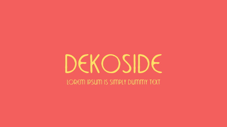 DekoSide Font