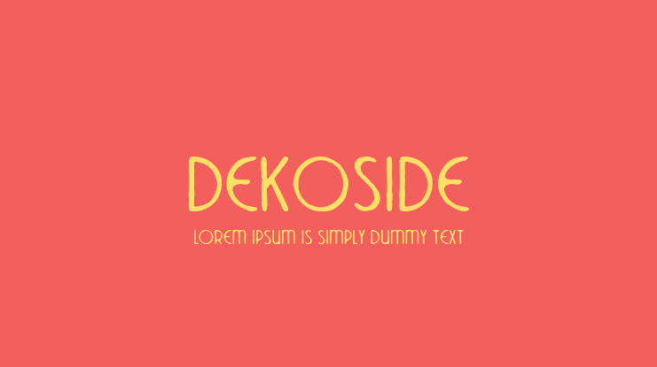 DekoSide Font