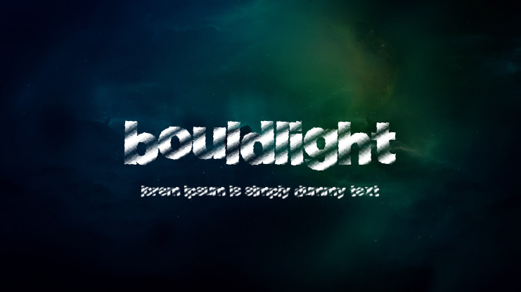 BouldLight Font