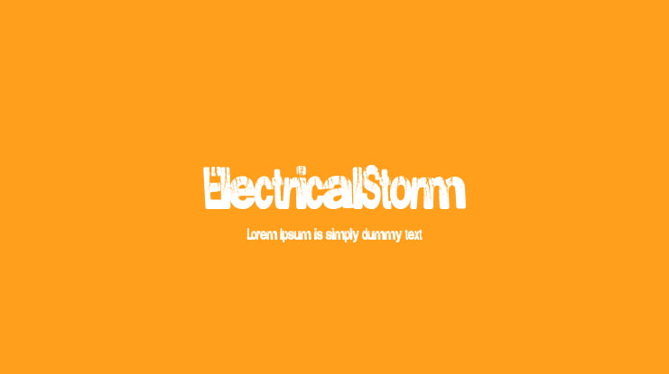 ElectricalStorm Font
