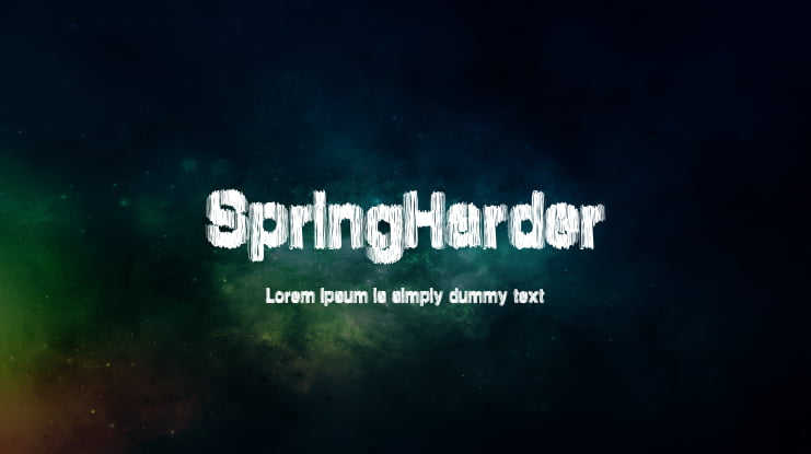 SpringHarder Font