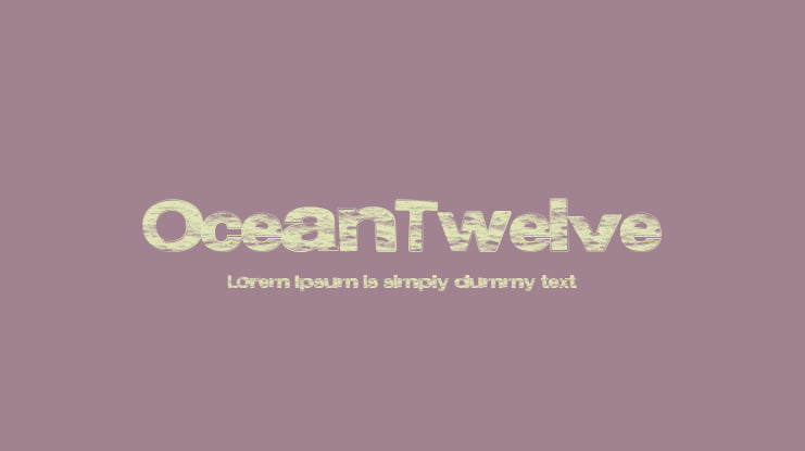OceanTwelve Font