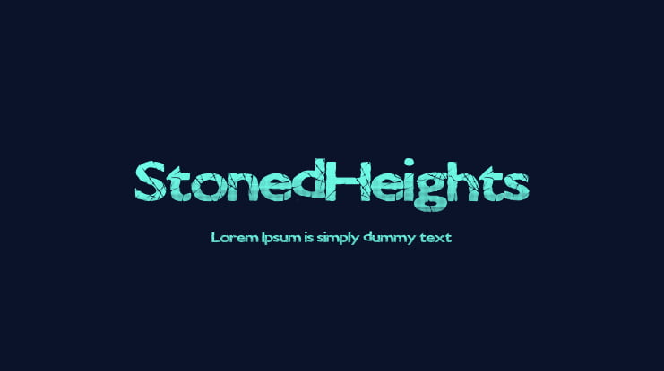 StonedHeights Font