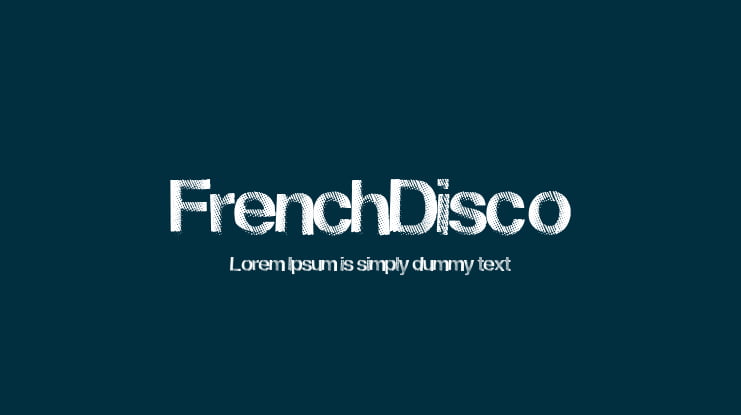 FrenchDisco Font