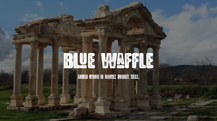 Blue Waffle Font