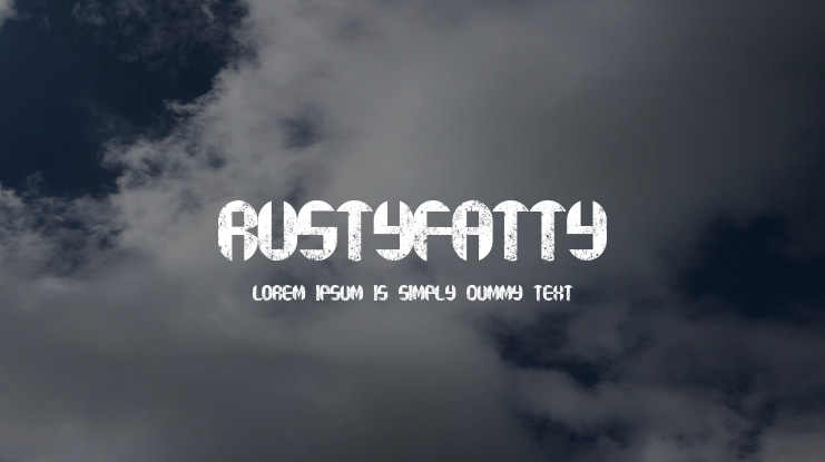 rustyfatty Font