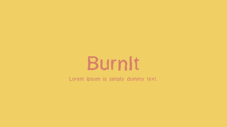 BurnIt Font