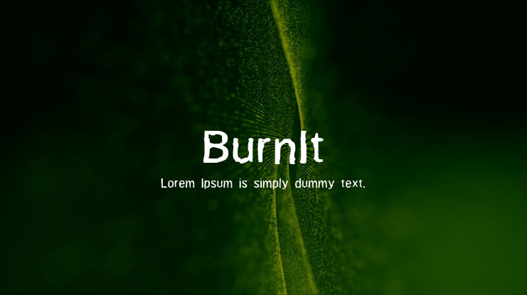 BurnIt Font