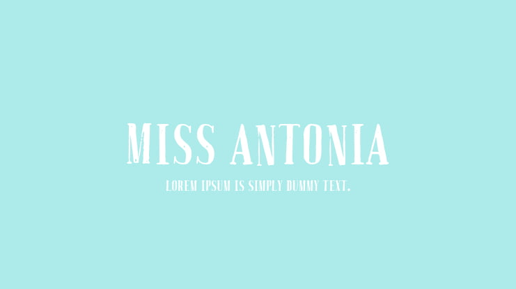 Miss Antonia Font