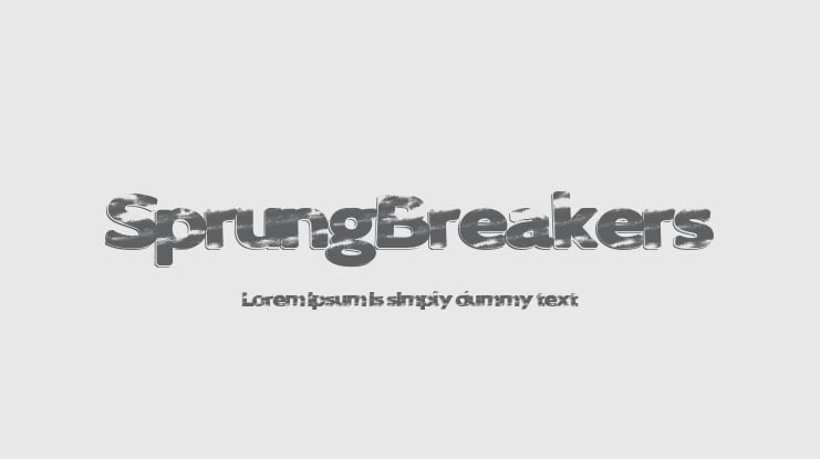 SprungBreakers Font