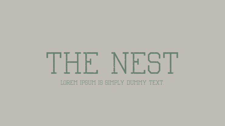 The Nest Font
