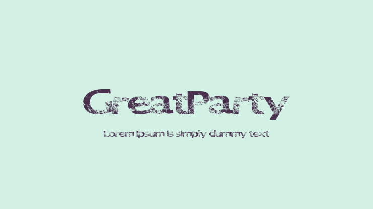 GreatParty Font