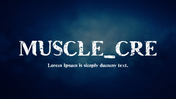 MUSCLE_CRE Font