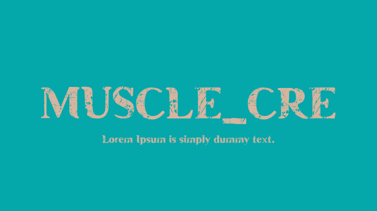 MUSCLE_CRE Font