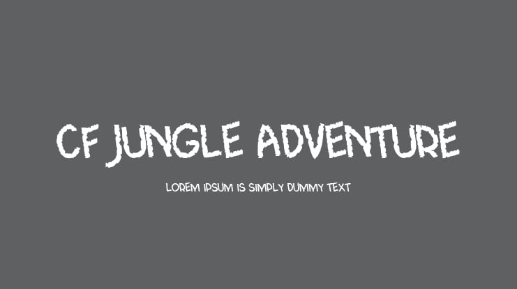 CF Jungle Adventure Font