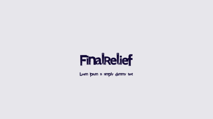 FinalRelief Font