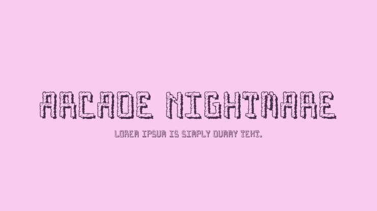 Arcade Nightmare Font
