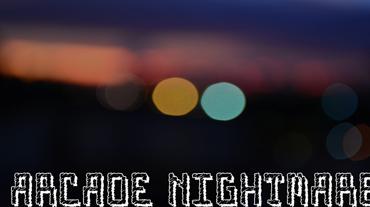 Arcade Nightmare Font