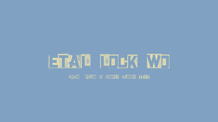 MetalBlockTwo Font