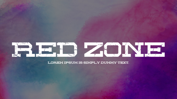 Red Zone Font