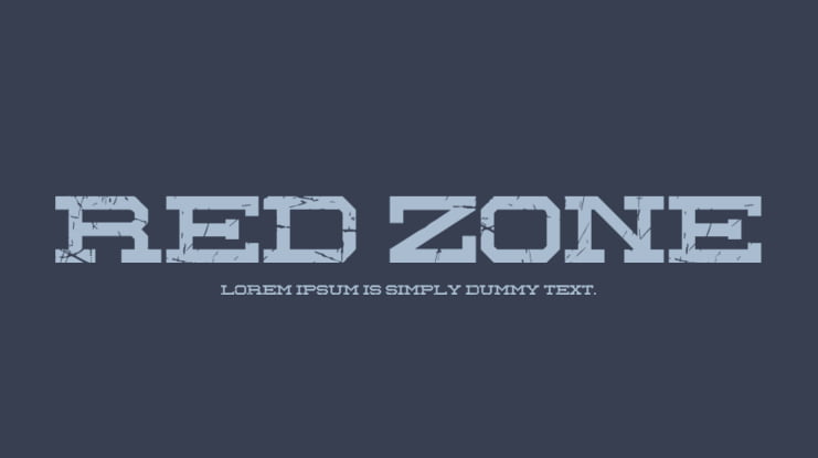 Red Zone Font
