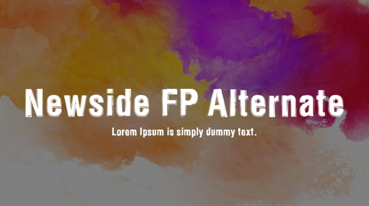 Newside FP Alternate Font Family