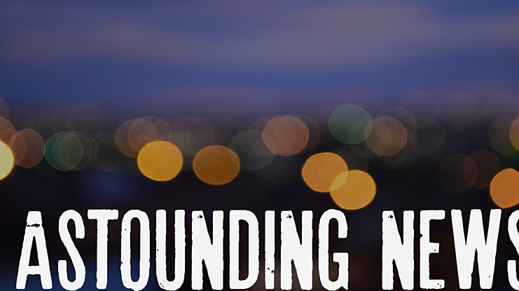Astounding news Font