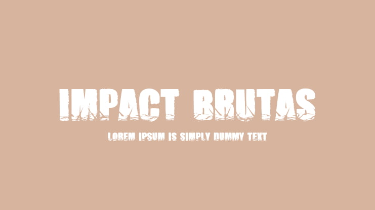 Impact Brutas Font