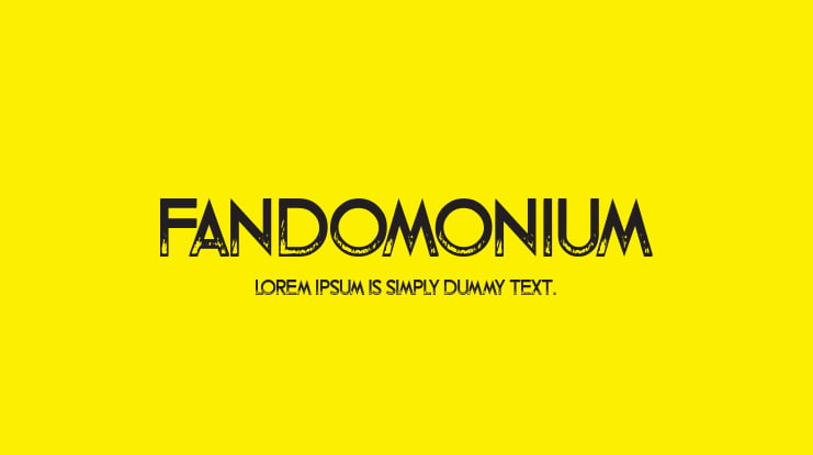 Fandomonium Font
