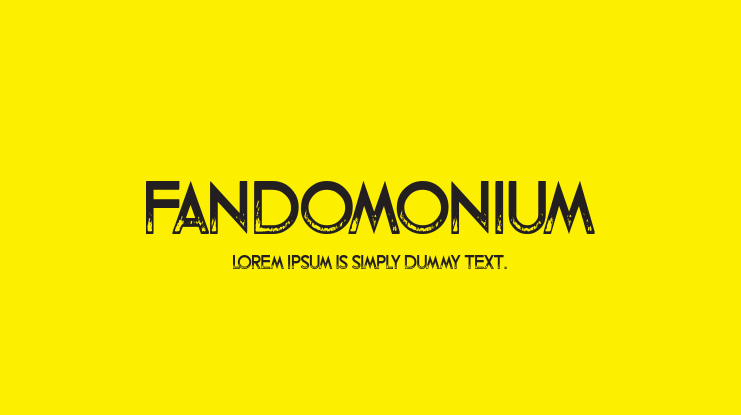 Fandomonium Font