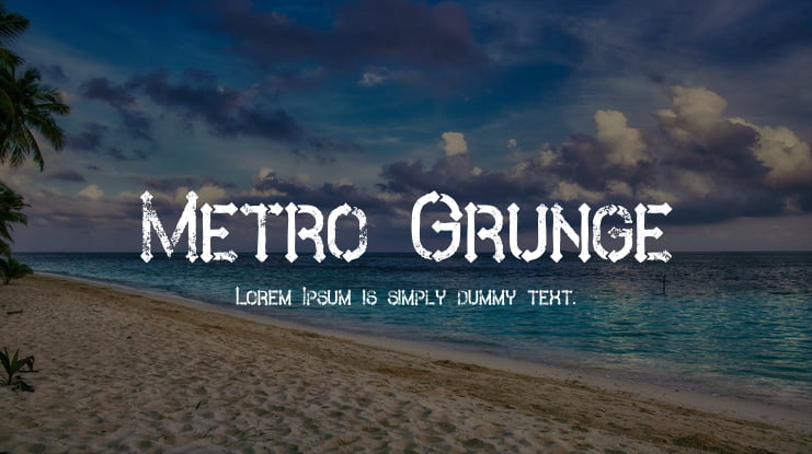 Metro Grunge Font