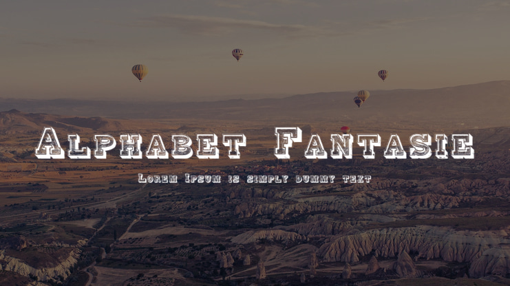 Alphabet Fantasie Font