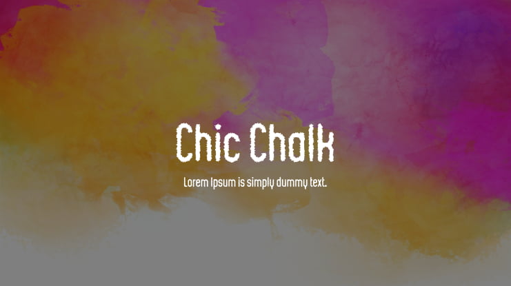 Chic Chalk Font