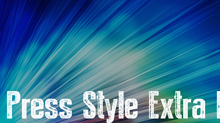 Press Style Extra L Font