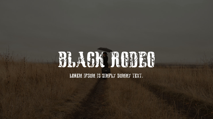 Black Rodeo Font