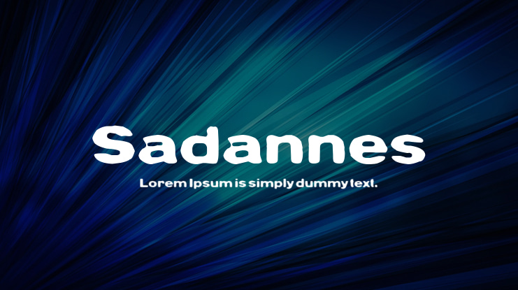 Sadannes Font