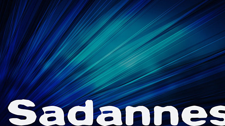 Sadannes Font