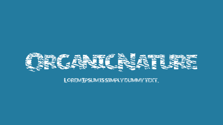 OrganicNature Font