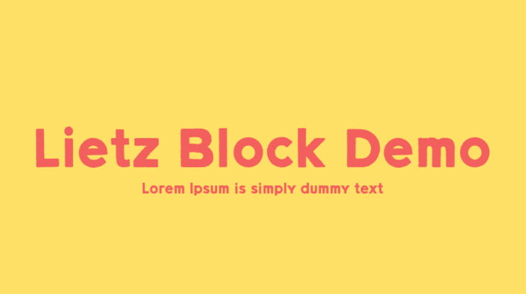 Lietz Block Demo Font