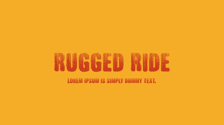 Rugged Ride Font
