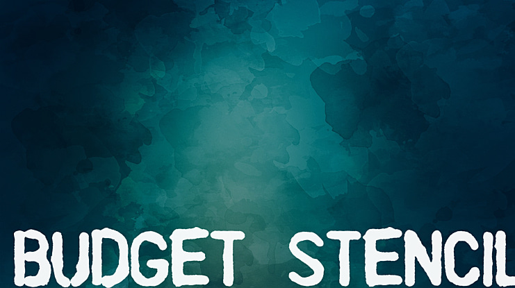 Budget Stencil Font