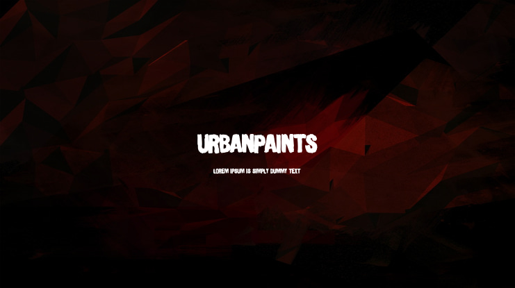 UrbanPaints Font